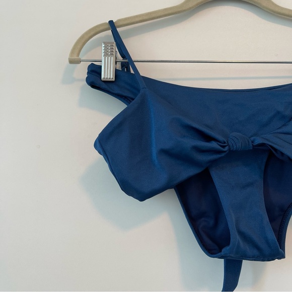 SEA SALT SWIN | SHIMMER NAVY BIKINI HIGH LEG BOTTOMS - Picture 3 of 12